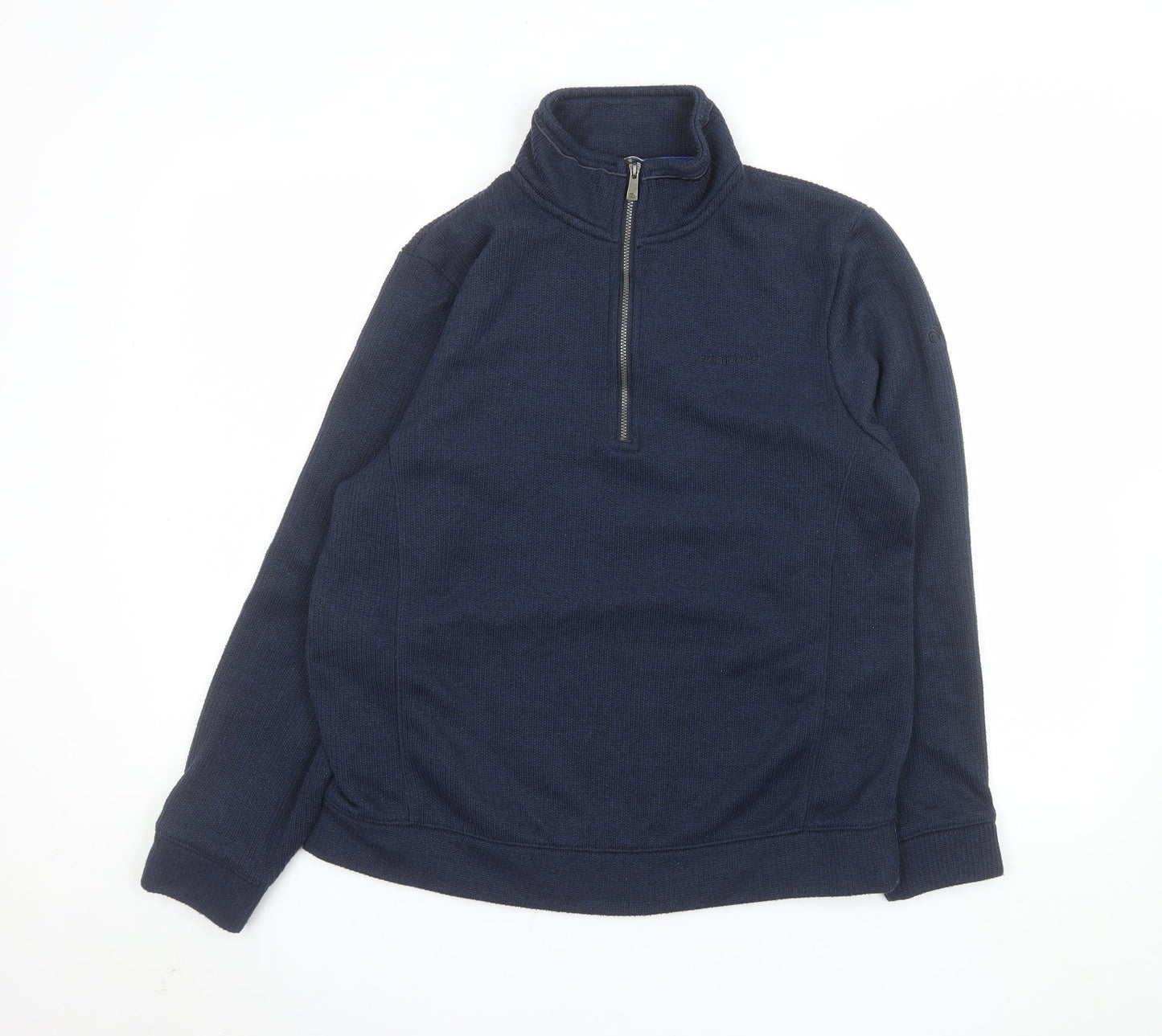 Craghoppers Men Blue M 1/2 Zip Fleece Sweatshirt Outdoor Pullover