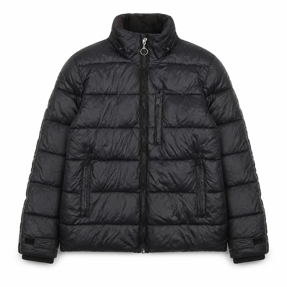 River Island Men's Black XS Puffer Jacket Nylon Zip Winter Coat