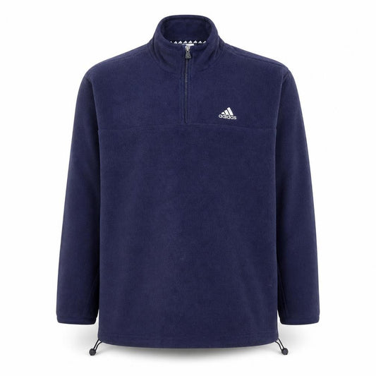 Adidas Men's Blue Fleece 1/2 Zip Pullover Sweatshirt Size L