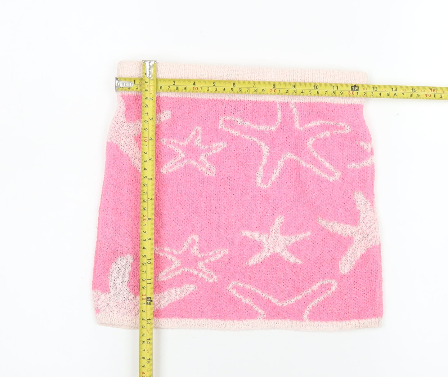 PrettyLittleThing Women’s Pink Knit Mini Skirt Size S Beach Style