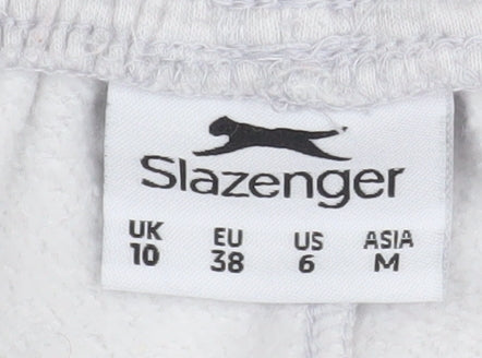 Slazenger Womens Grey Jogger Sweatpants Size 10 Elastic Waist Activewear