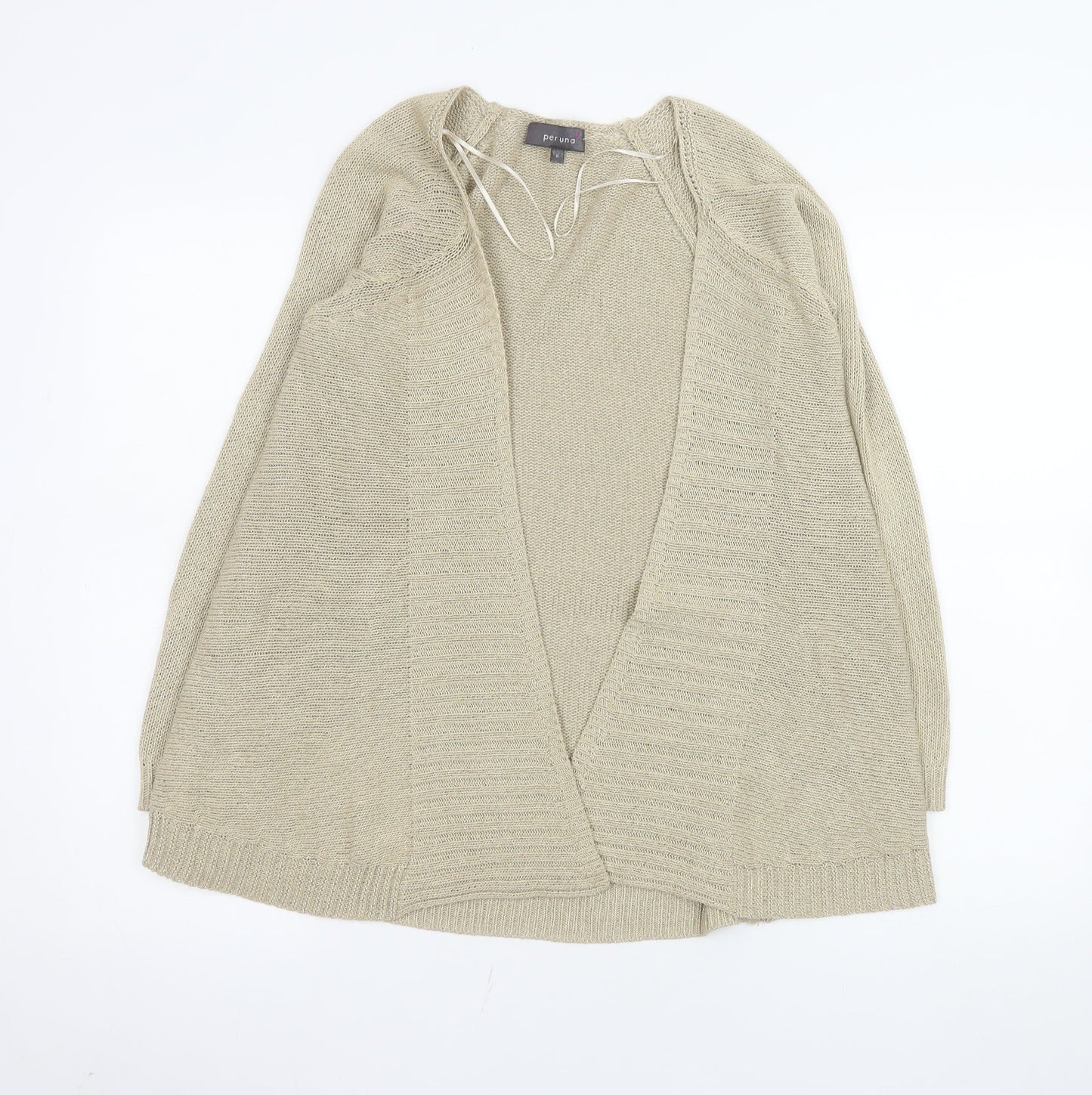 Marks and Spencer Per Una Women’s Beige Size 8 Open Knit Cardigan