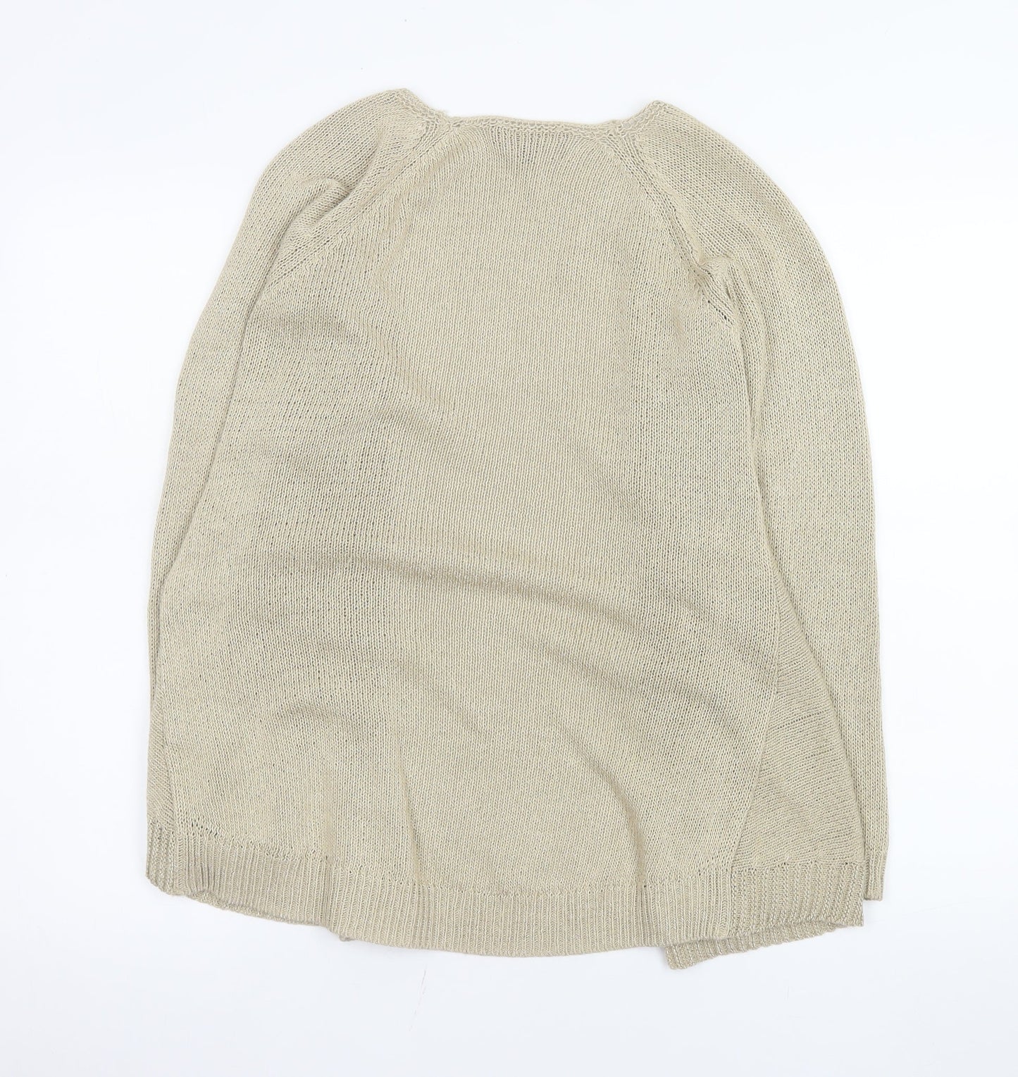 Marks and Spencer Per Una Women’s Beige Size 8 Open Knit Cardigan