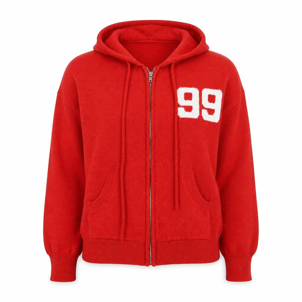 Fashion Nova Women's Red XS Hooded Full Zip Jumper