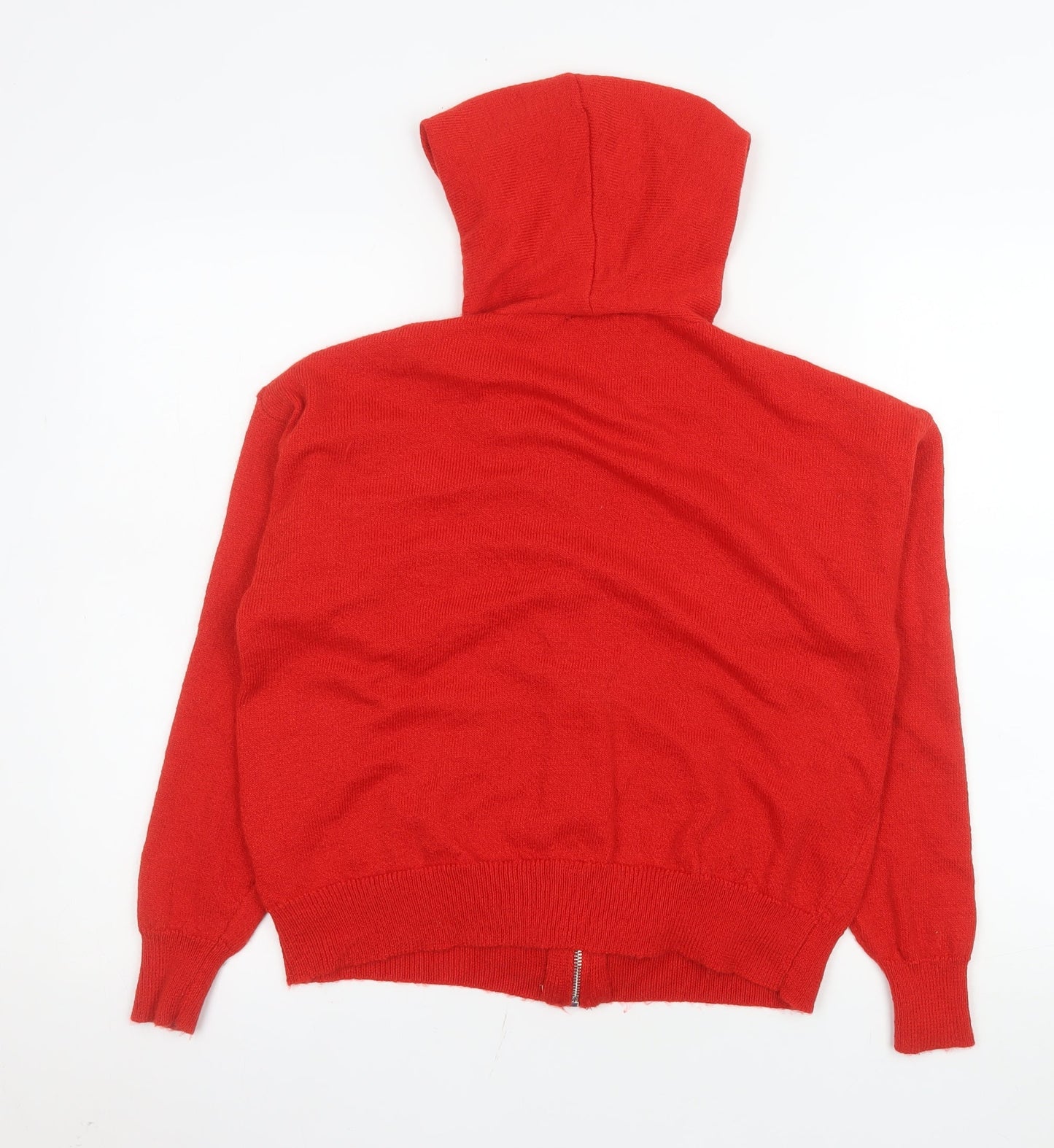 Fashion Nova Women's Red XS Hooded Full Zip Jumper