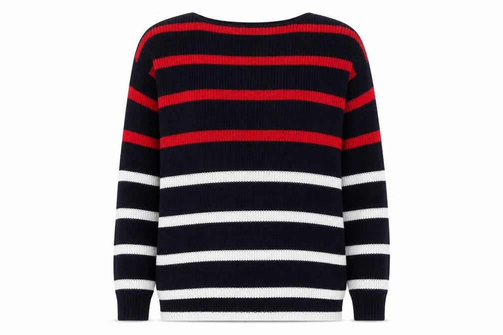 Marks & Spencer Women's Multicoloured Striped Cotton Jumper M