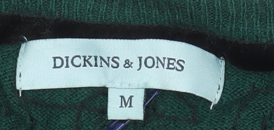 Dickins & Jones Women's Green Beaded Knit Shift Dress M