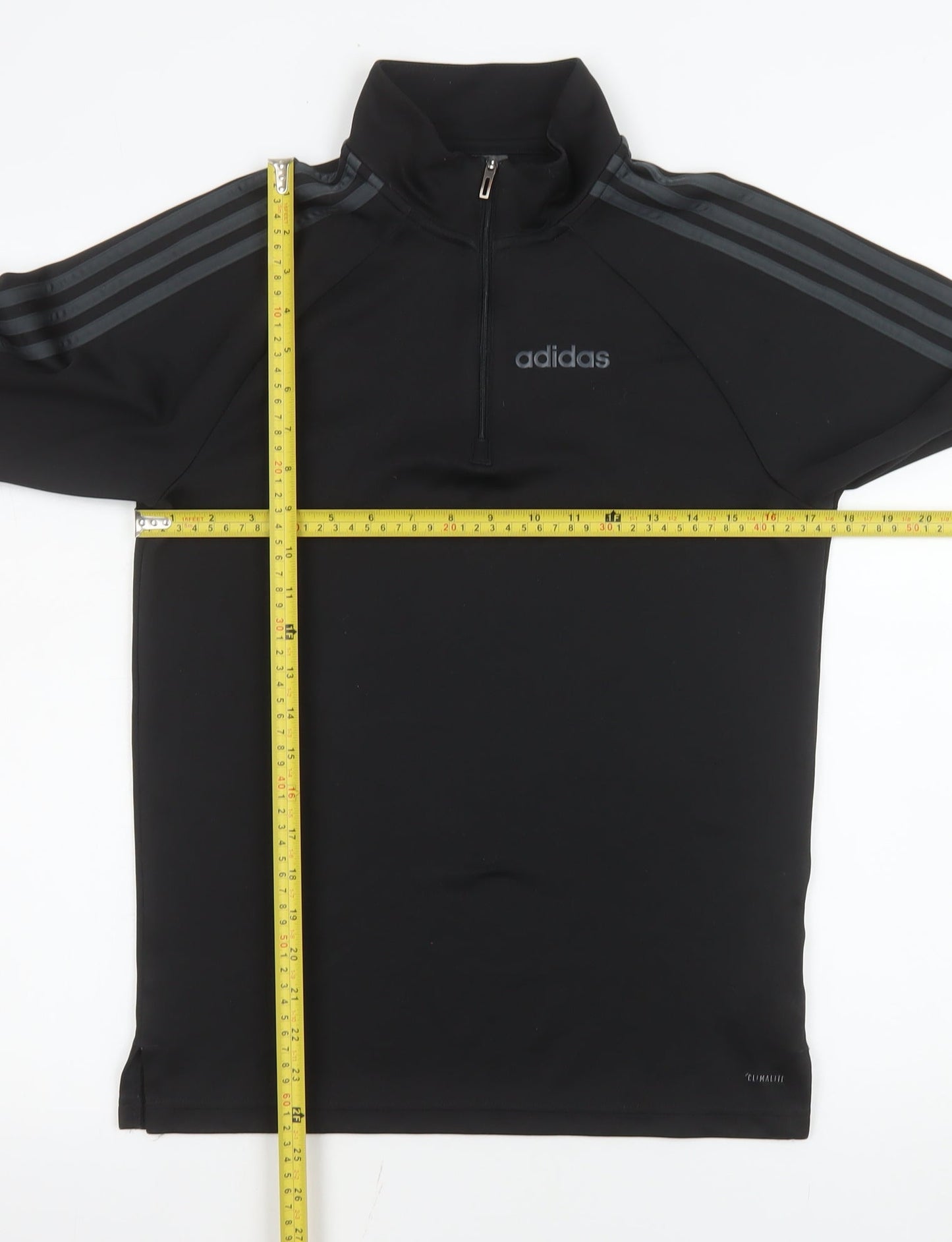 Adidas Men's Black XS Athletic 1/2 Zip Sports Sweatshirt