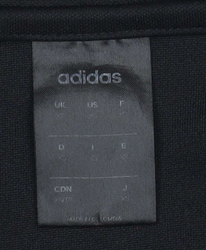 Adidas Men's Black XS Athletic 1/2 Zip Sports Sweatshirt