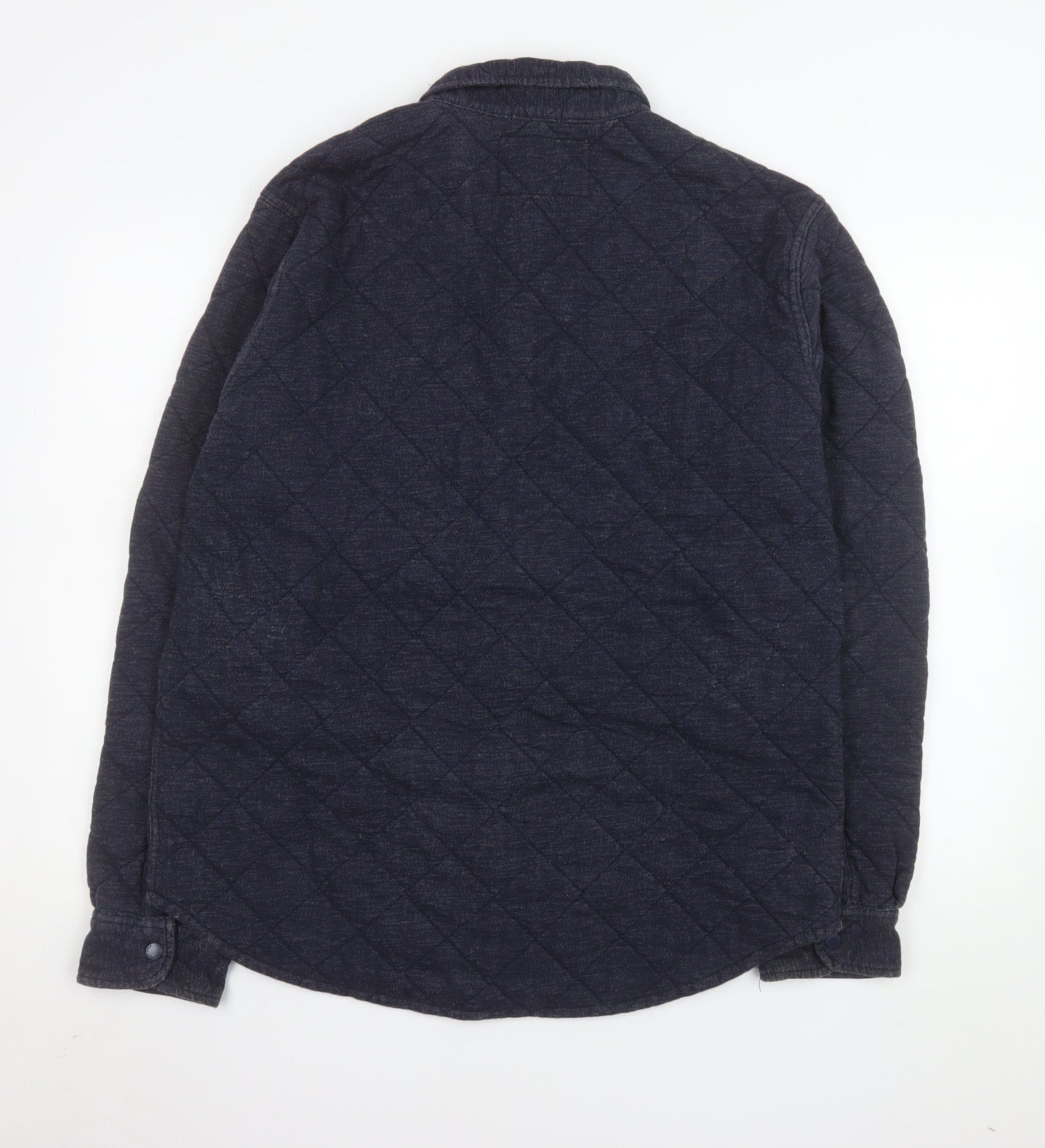 American Eagle Outfitters Men’s Blue Quilted Fleece Jacket XL Classic Fit