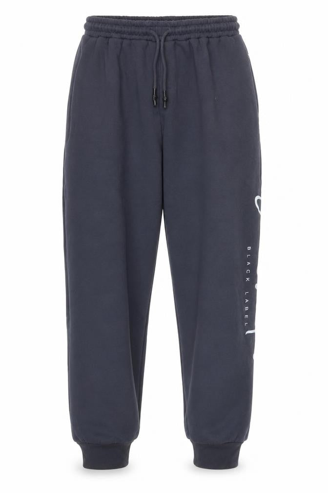 Crosshatch Men's Blue Jogger Sweatpants L Elastic Waist Fleece