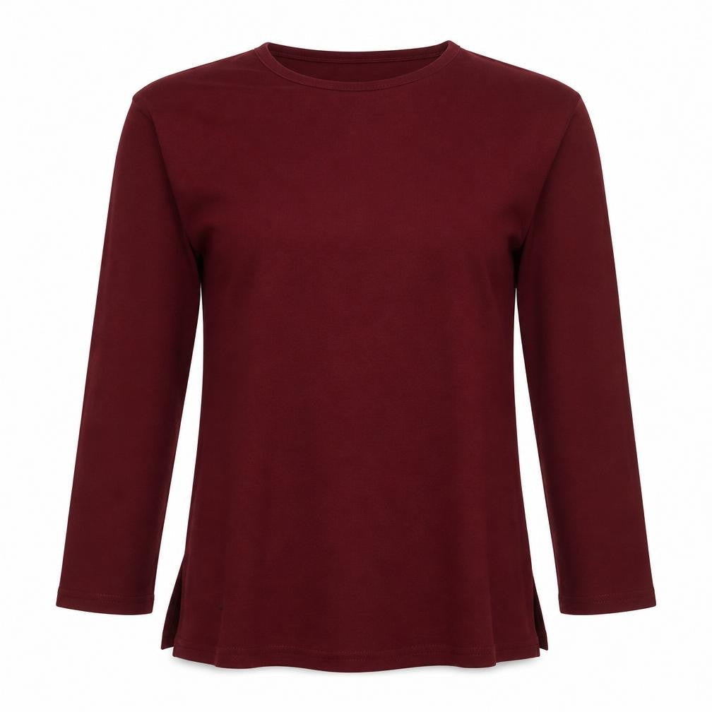 New Look Women's Red Long Sleeve Basic Jersey T-Shirt Size S