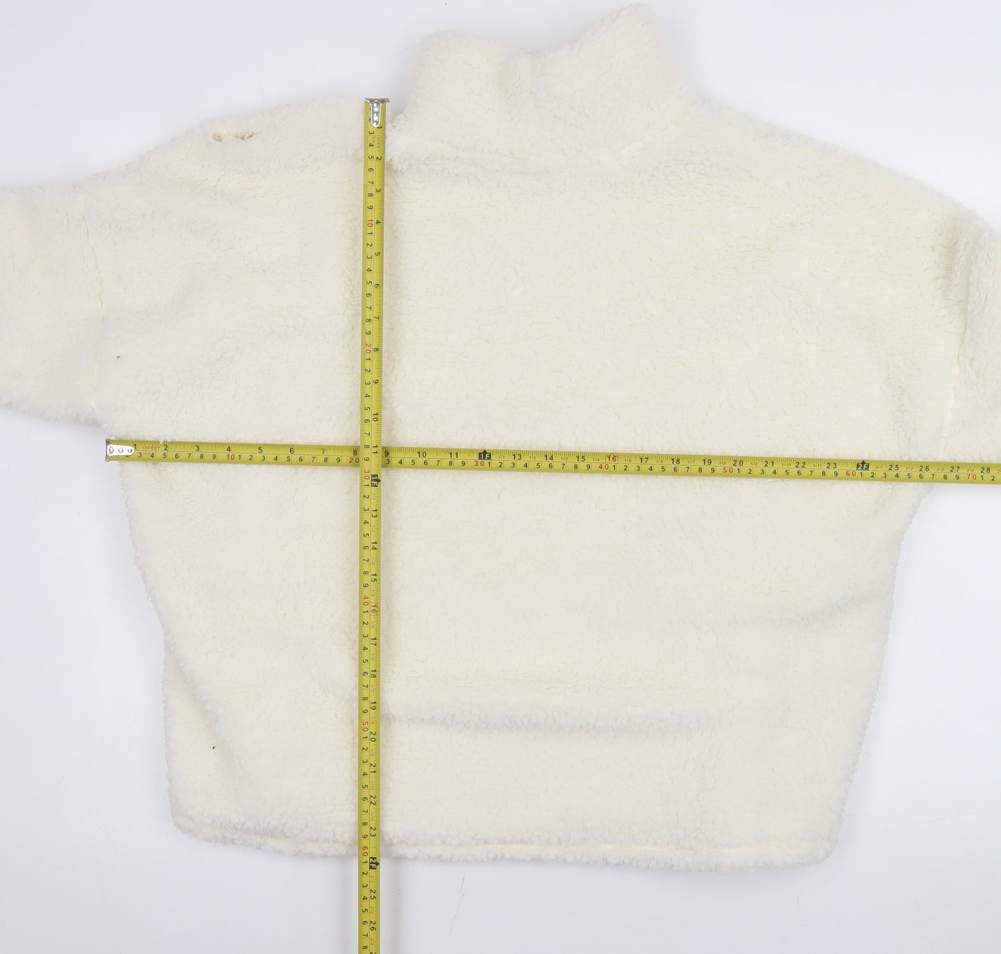 Marks and Spencer Women Ivory Fleece Pullover Sweatshirt XL