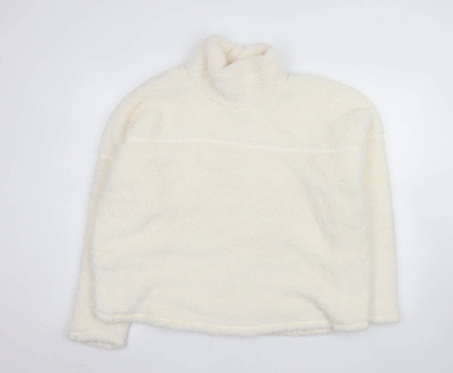 Marks and Spencer Women Ivory Fleece Pullover Sweatshirt XL
