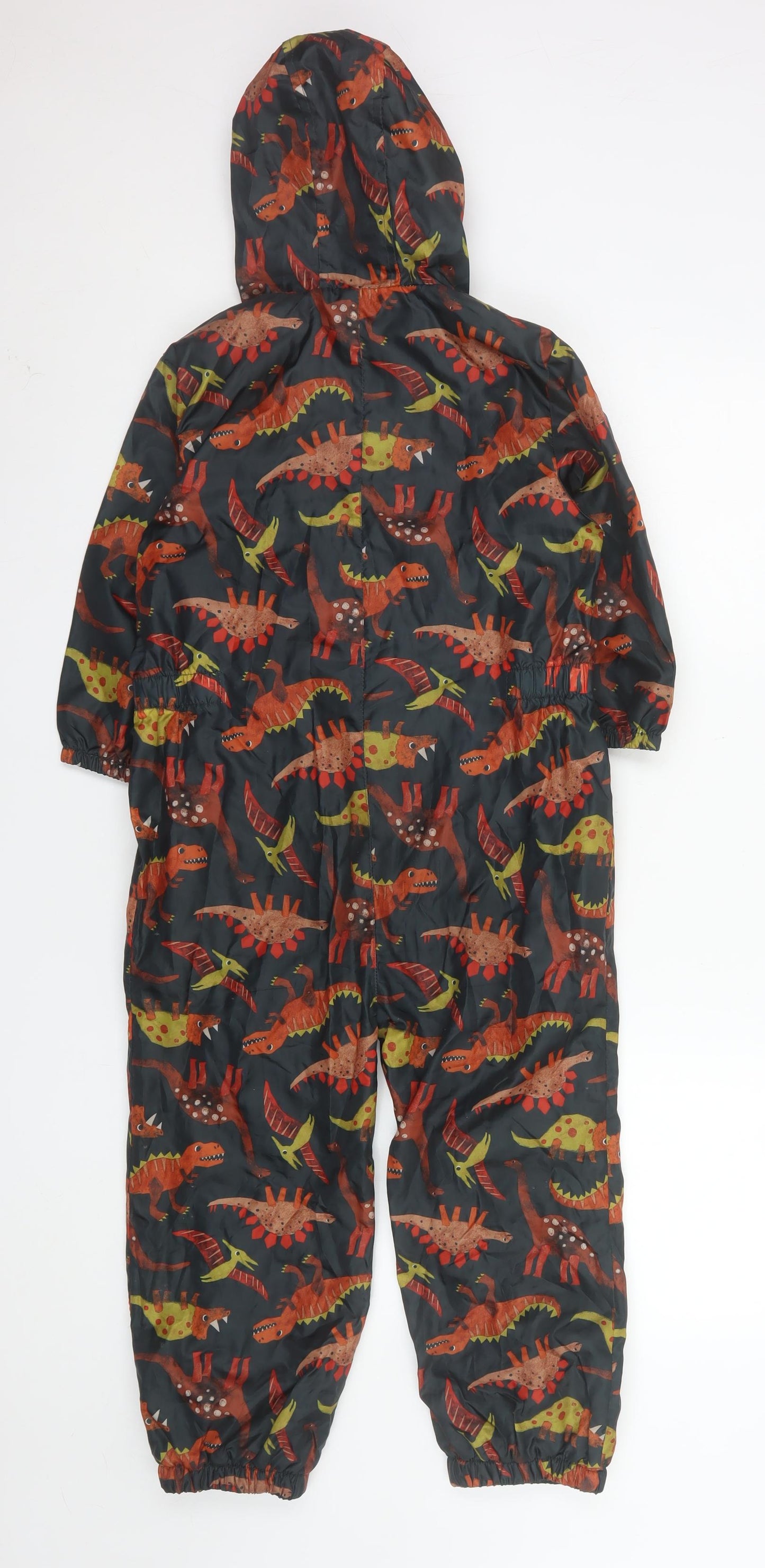 Tu Boys Multicoloured Dinosaur Print Hooded Waterproof Snowsuit 6-7 Years