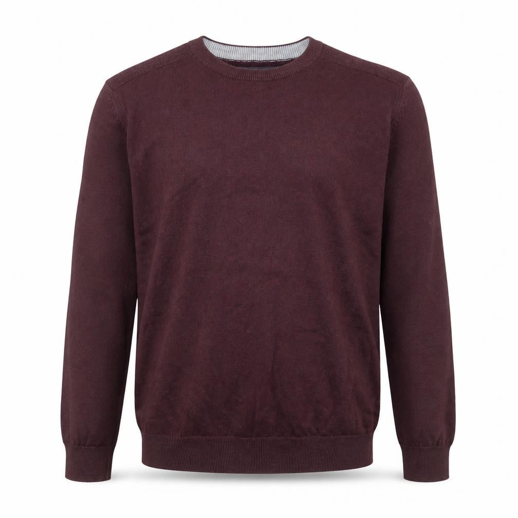 Ben Sherman Men's Red Cotton Crew Neck Jumper Size M