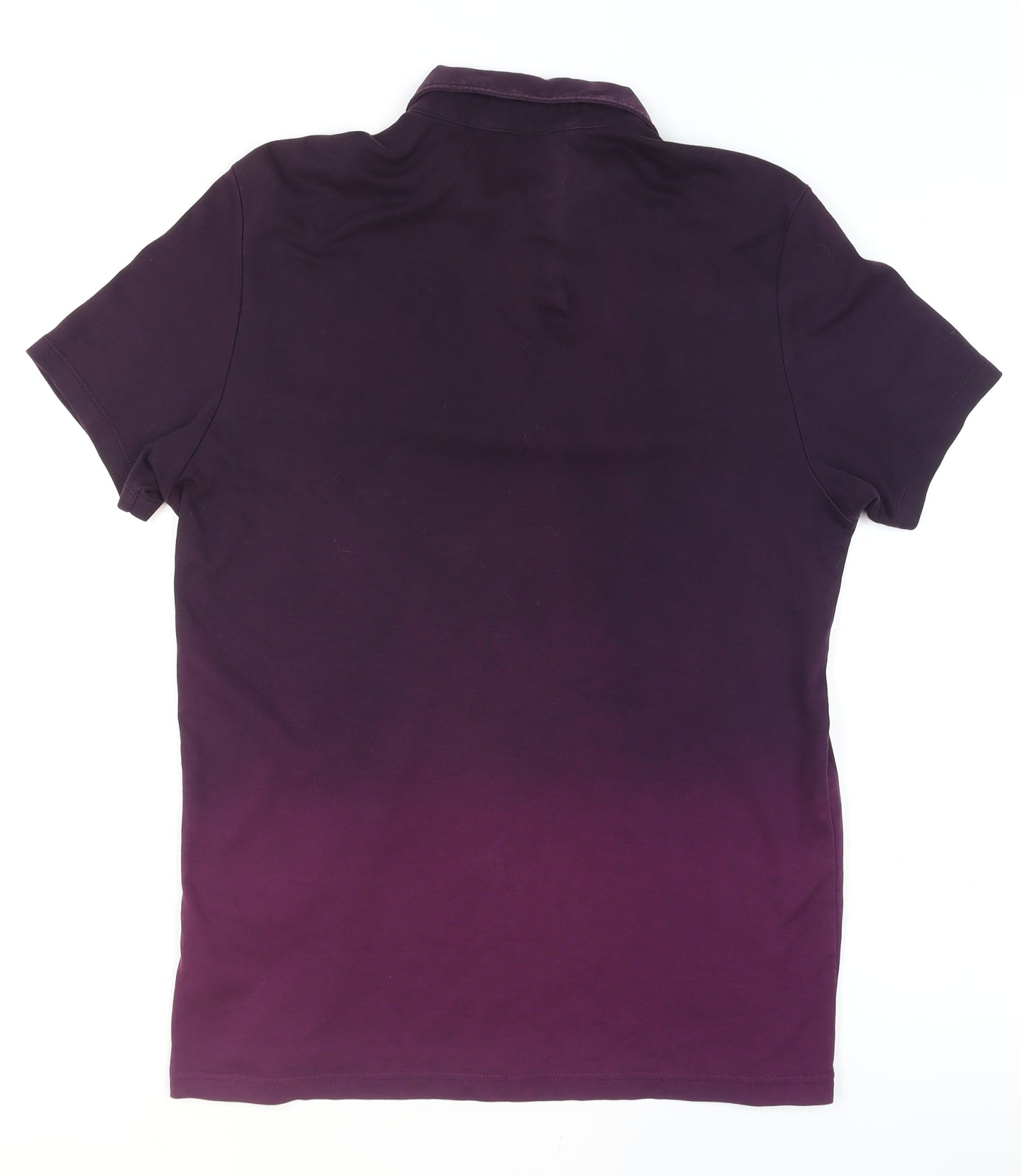 Calvin Klein Men's Purple Slim Fit Cotton Collared T-Shirt M