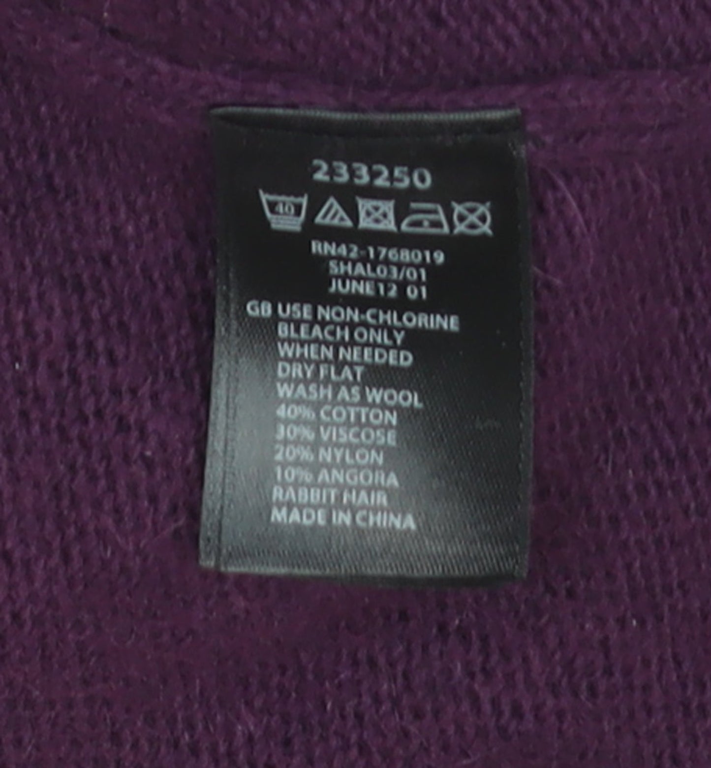 Monsoon Women’s Purple Long Sleeve Pullover Knit Jumper M