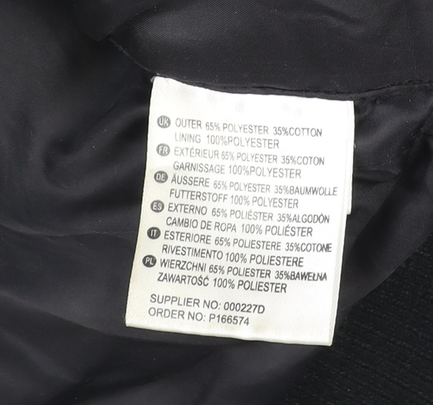 Dickies Men's Black Hooded Fleece Lined Full Zip Jacket Size M