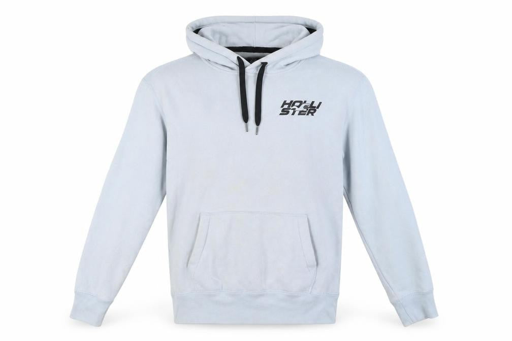 Hollister Men’s Blue Pullover Hoodie M Graphic Fleece Sweatshirt