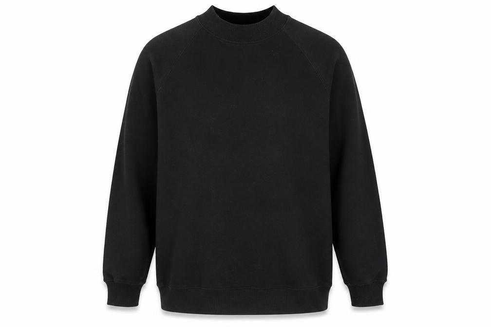 Pull&Bear Men’s Black Cotton Blend Crew Neck Sweatshirt M