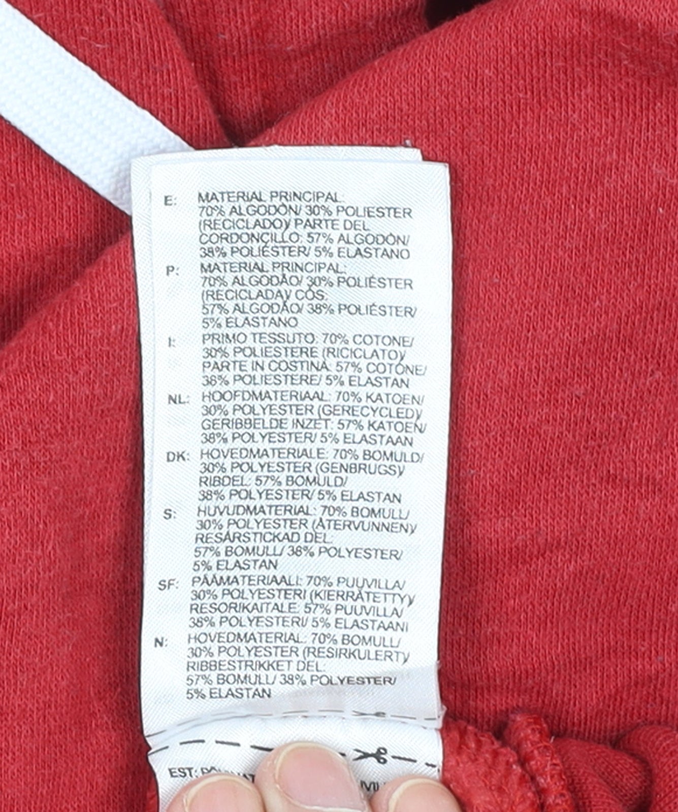 Adidas Men's Red Pullover Hoodie Size L Sports Fleece