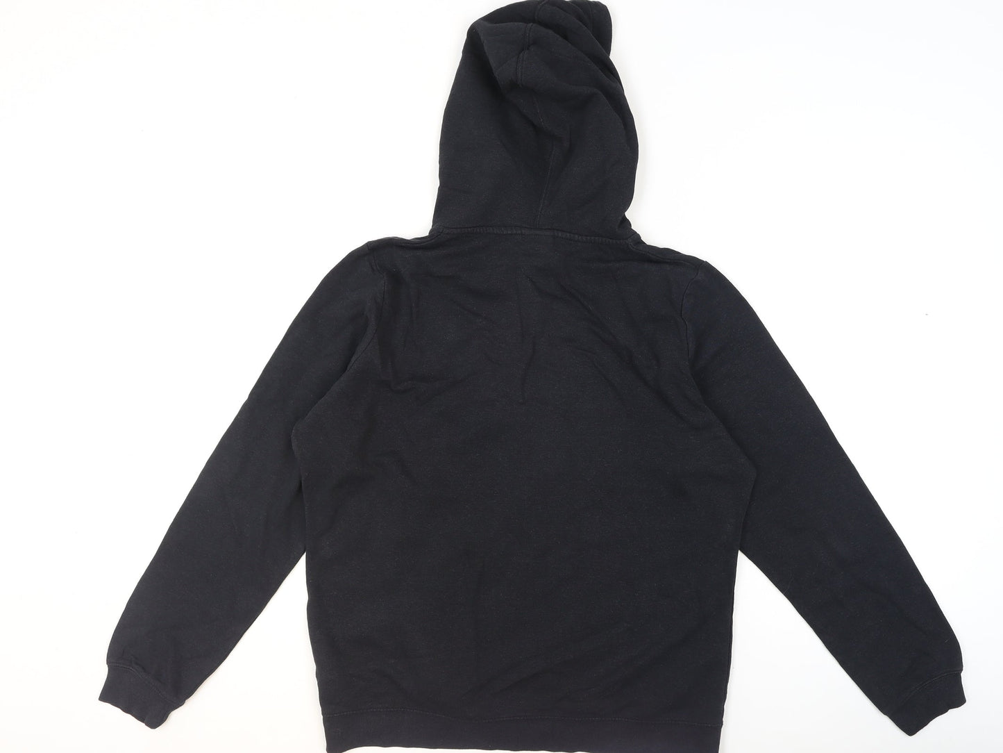 Nike Men's Black Full Zip Hoodie L Regular Fit Fleece Sportswear