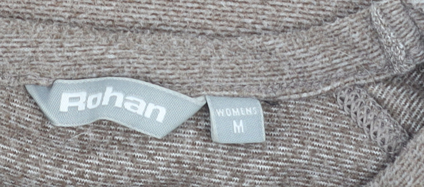 Rohan Womens Beige Vital Crew Jumper Medium Polyester Long Sleeve