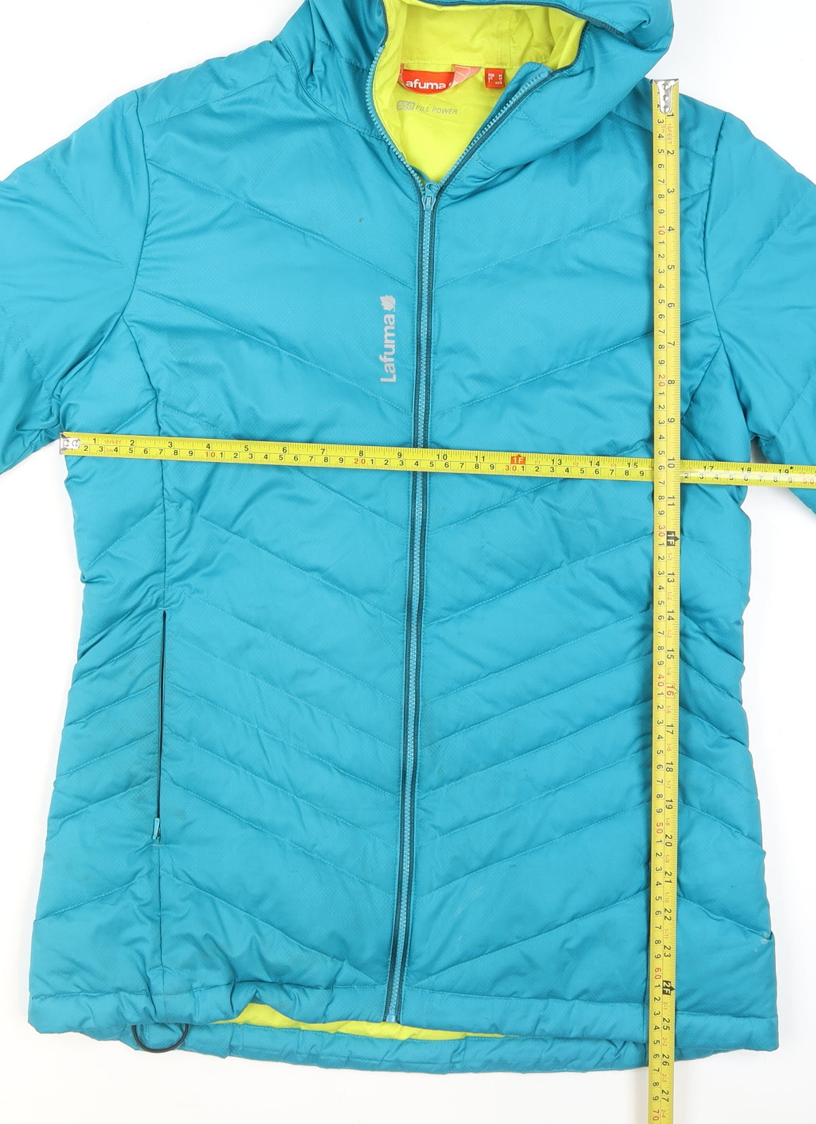 Lafuma Women's Blue Hooded Puffer Jacket Size 12 Insulated Outdoor