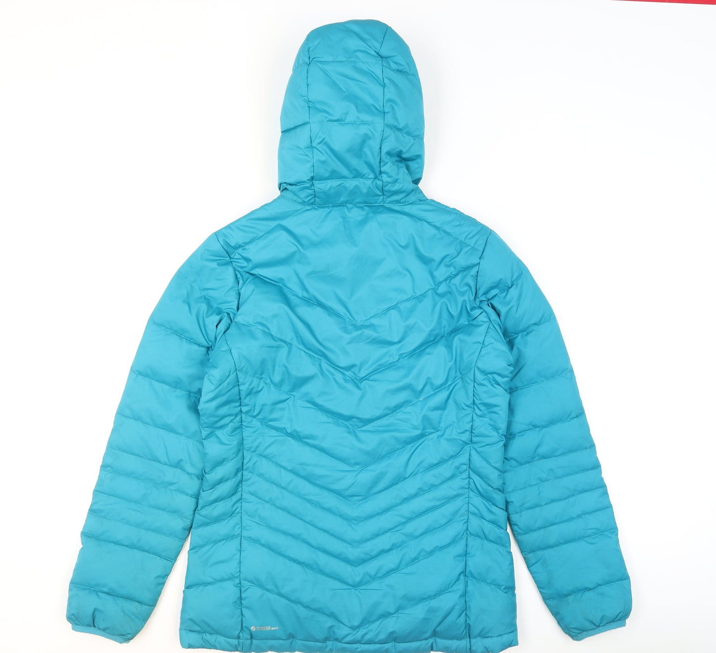 Lafuma Women's Blue Hooded Puffer Jacket Size 12 Insulated Outdoor
