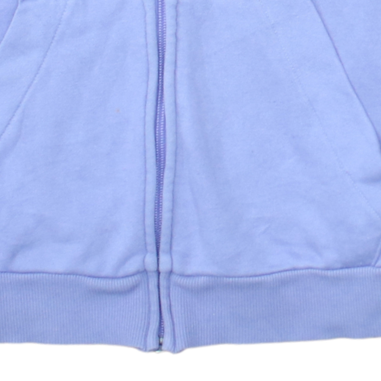 Adidas Womens Lilac Full Zip Hoodie XS 4-6 Cotton Blend Casual