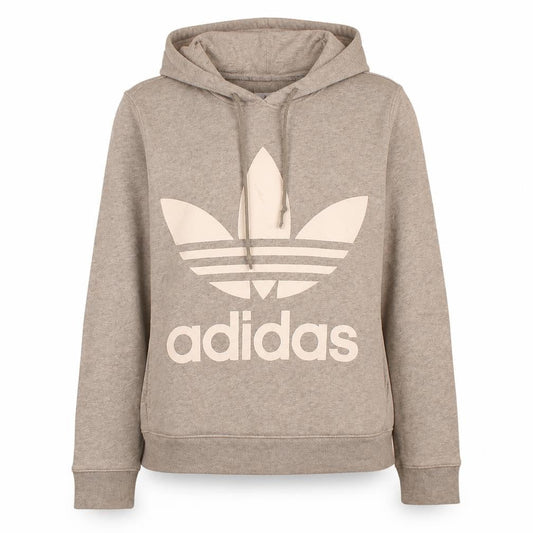 Adidas Womens Grey Hooded Pullover Sweatshirt UK 10