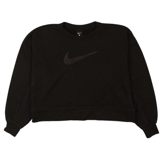 Nike Women's Black Small Crew Neck Pullover Sweatshirt