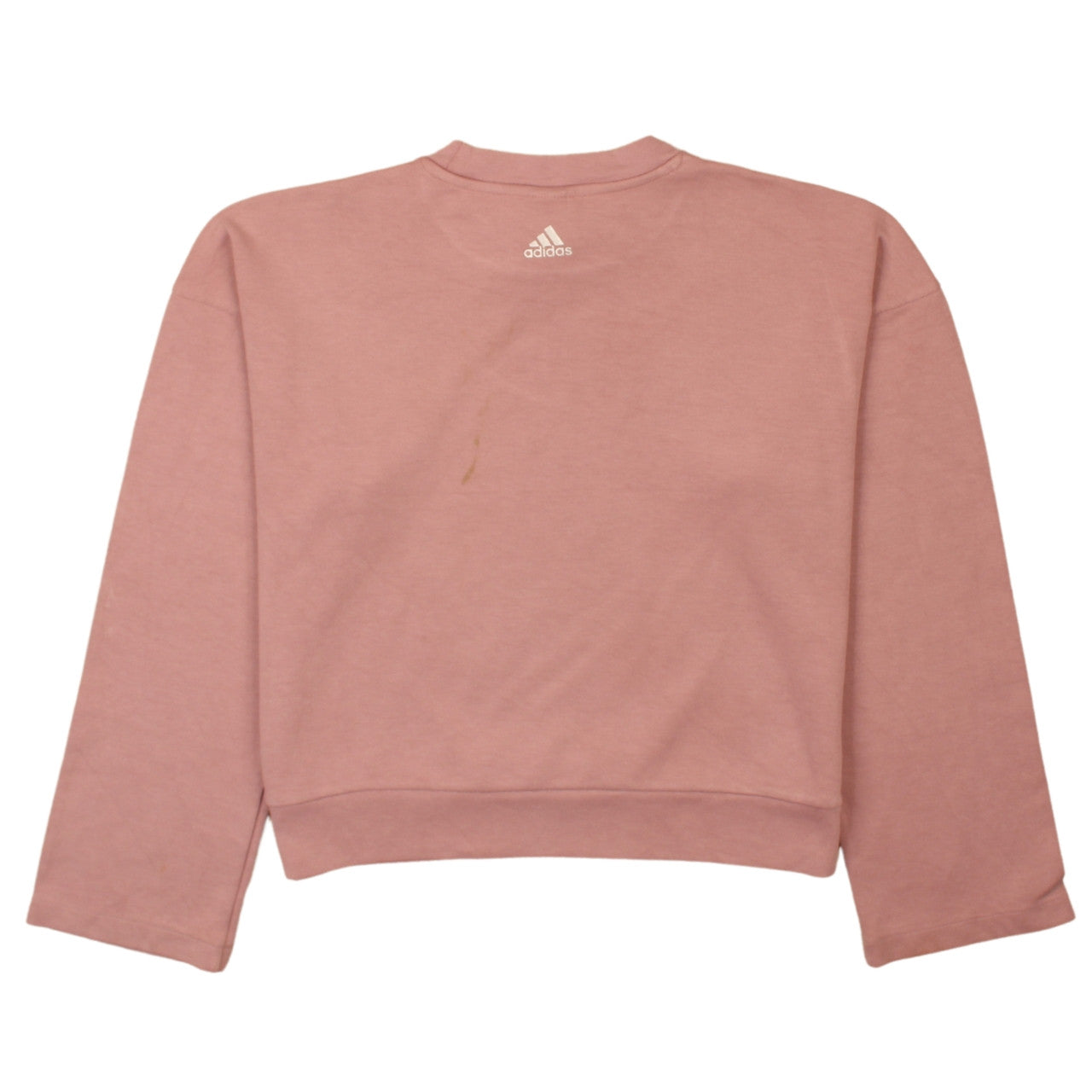 Adidas Womens Pink Logo Crew Neck Pullover Sweatshirt XS