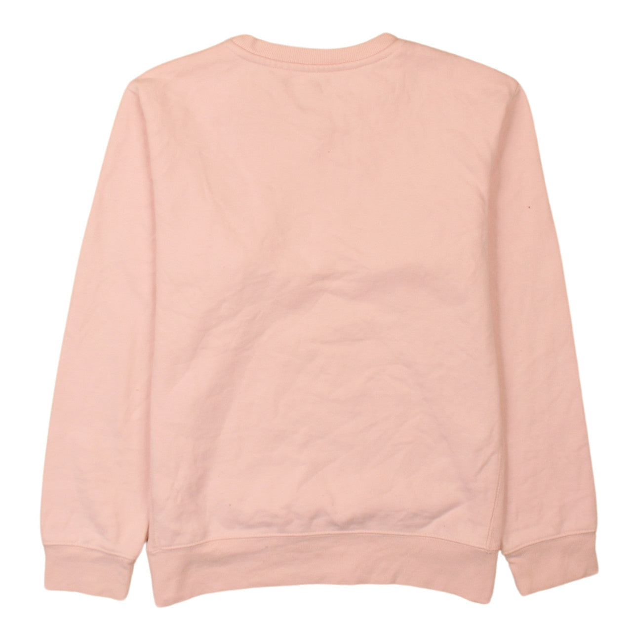 Champion Girls Pink Crew Neck Pullover Sweatshirt L Embroidered Logo Cotton Blend