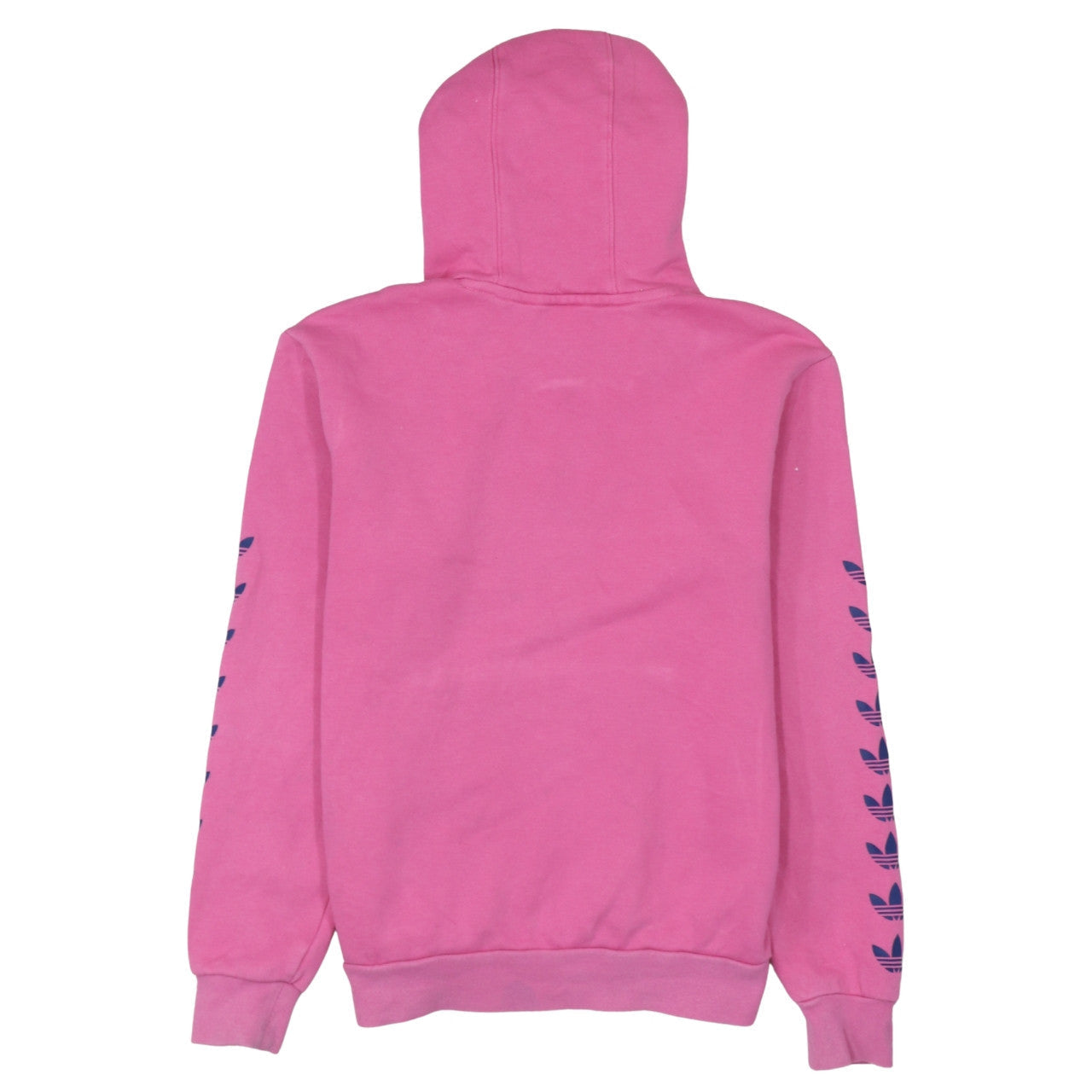 Adidas Girls Pink Pullover Hoodie 12-13 Years Logo Long Sleeve Fleece