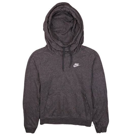 Nike Womens Charcoal Pullover Hoodie XS Relaxed Fit Casual Sweatshirt