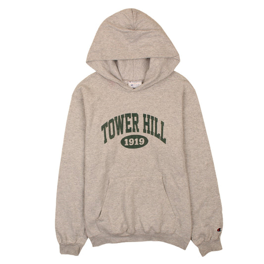 Champion Boys Grey Pullover Hoodie L Tower Hill 1919 Graphic Sweatshirt