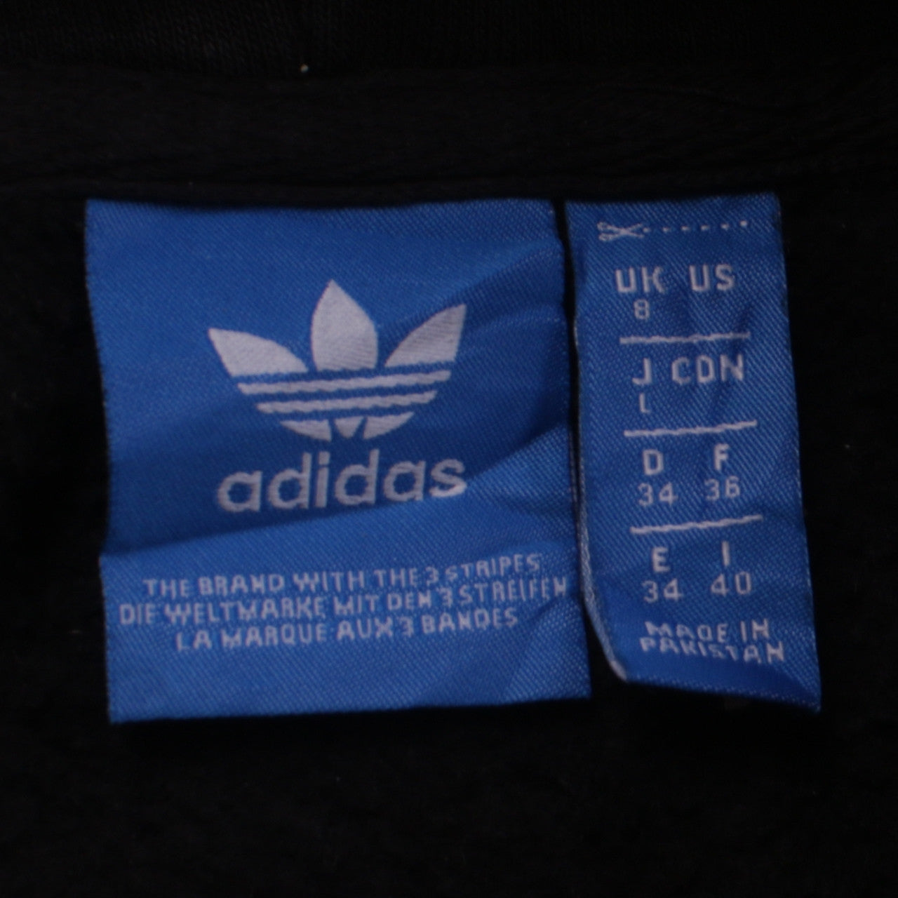 Adidas Womens Black Hoodie UK 8 Pullover Hooded Sweatshirt