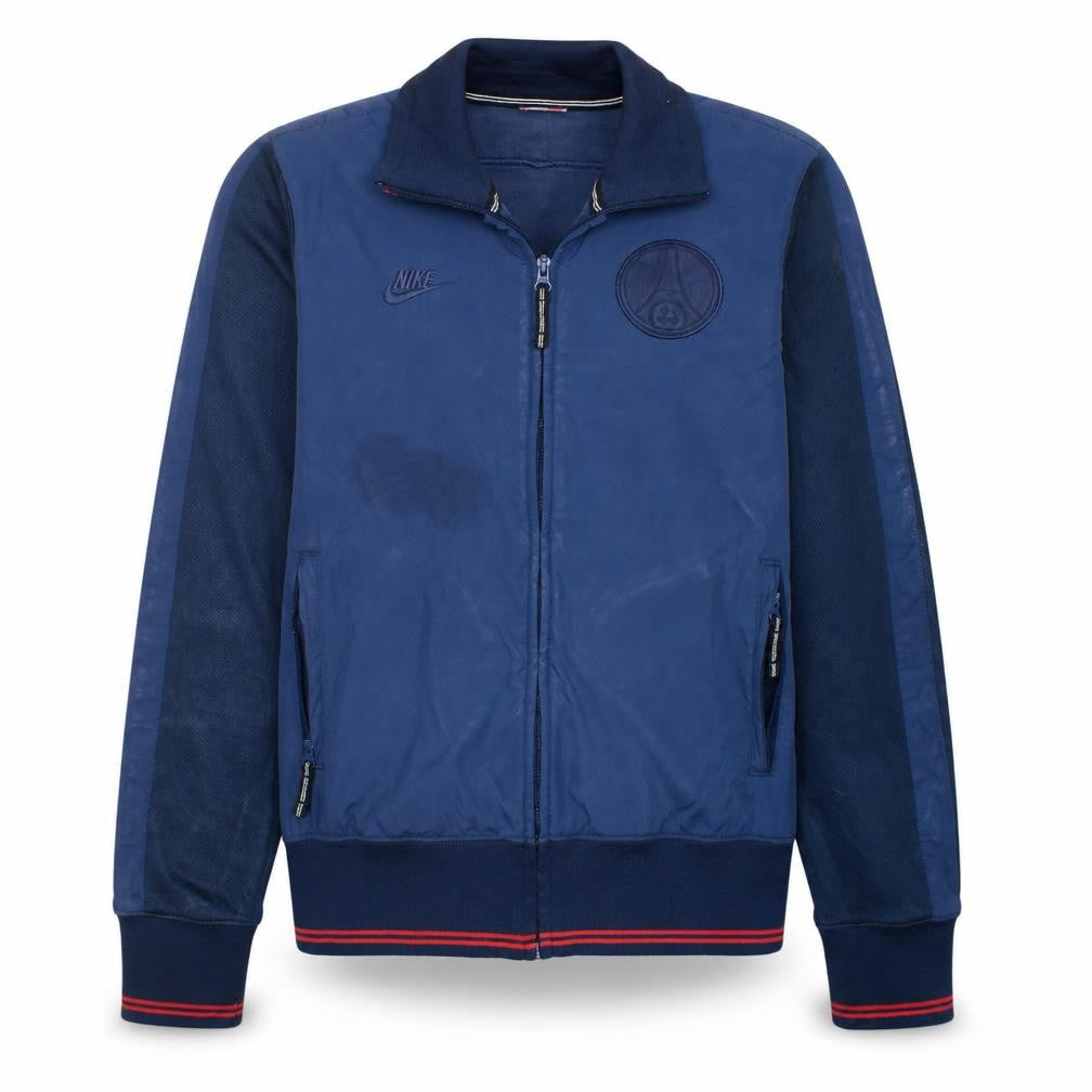 Nike Men's Blue Bomber Jacket Size S Full Zip PSG Sportswear