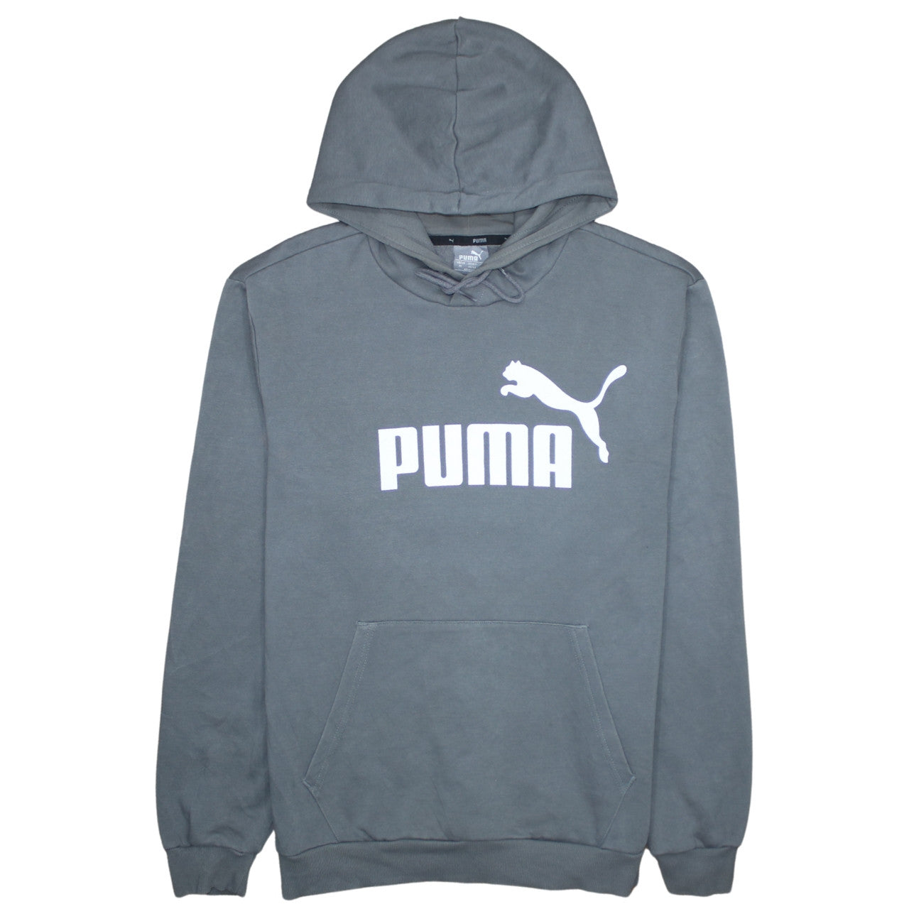 Puma Men's Grey Pullover Hoodie M Regular Fit Sportswear