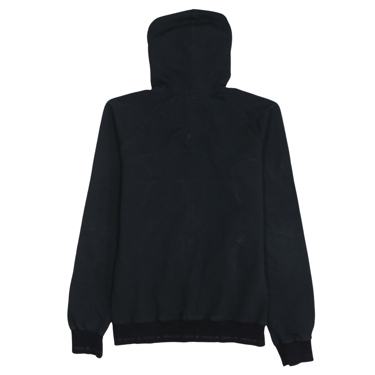 Adidas Women's Black Full Zip Hoodie Size 12 Hooded Sweatshirt