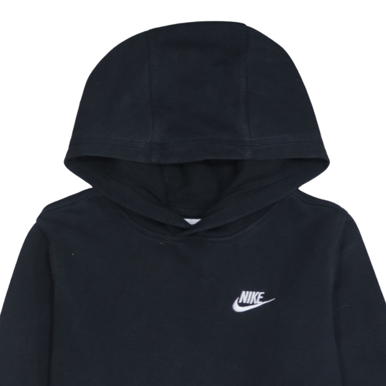 Nike Boys Black Pullover Hoodie XL (158-170cm) Fleece Lined Sweatshirt