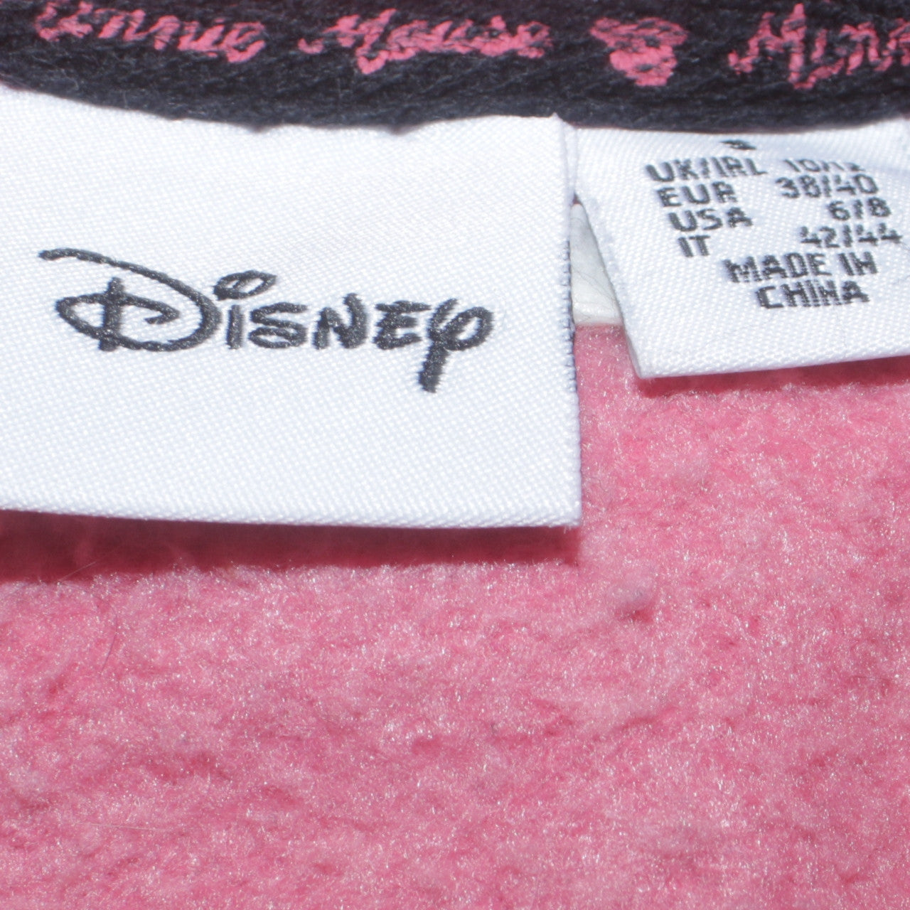 Disney Women’s Pink Minnie Mouse Graphic Crew Neck Sweatshirt Size 12