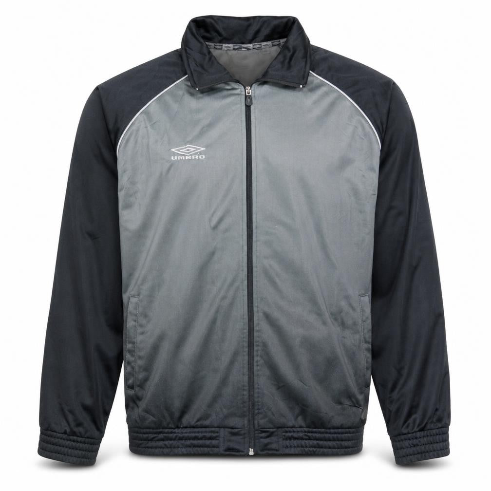 Umbro Men's Grey XL Track Jacket Full Zip Polyester Sportswear