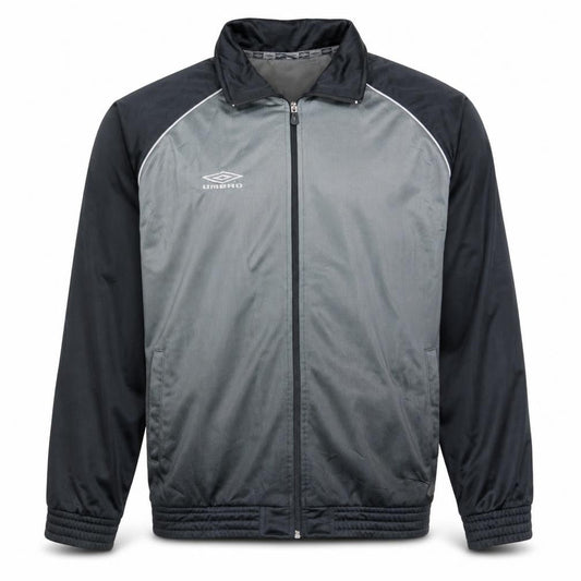 Umbro Men's Grey XL Track Jacket Full Zip Polyester Sportswear