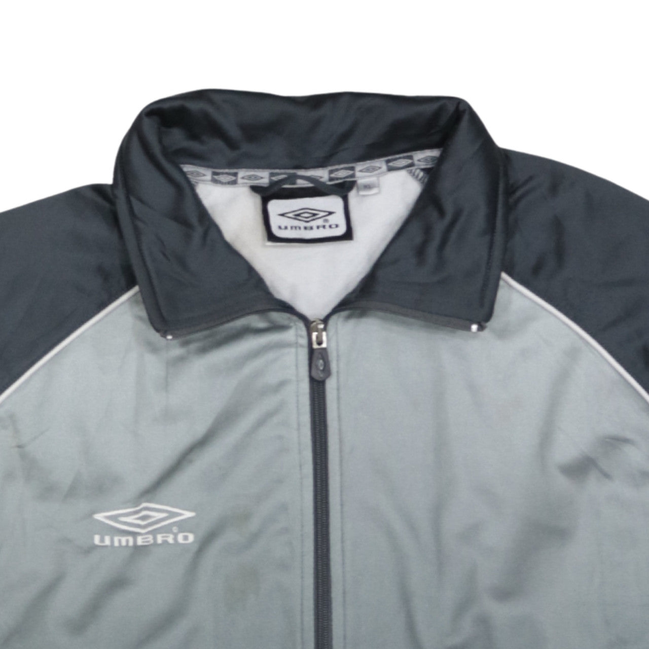 Umbro Men's Grey XL Track Jacket Full Zip Polyester Sportswear