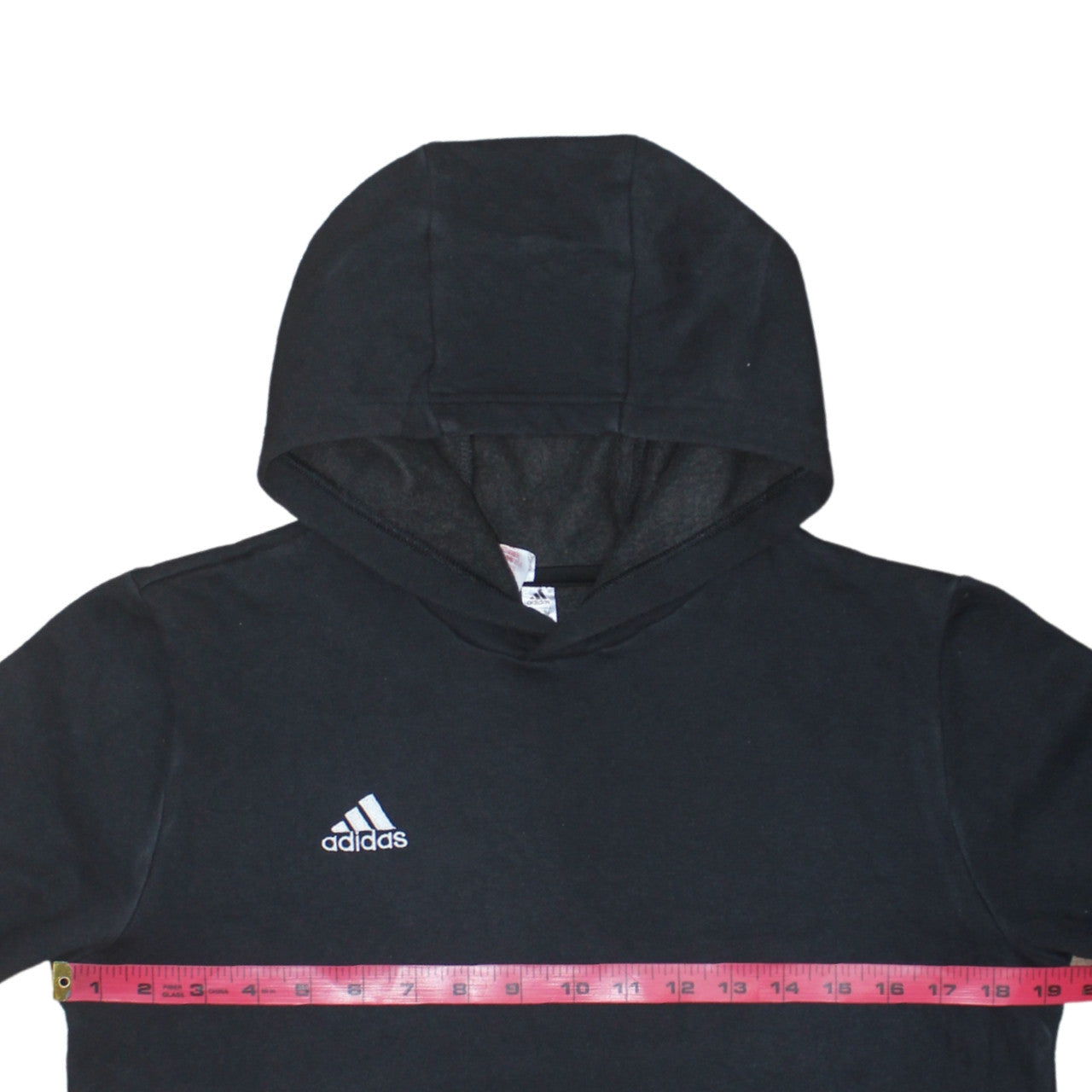 Adidas Boys Black Pullover Hoodie 13-14 Years Fleece Sweatshirt
