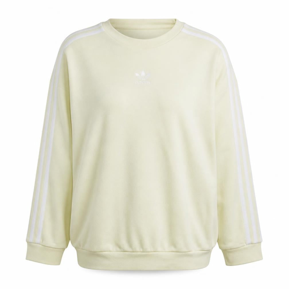 Adidas Women Beige Crew Neck Pullover Sweatshirt UK 12