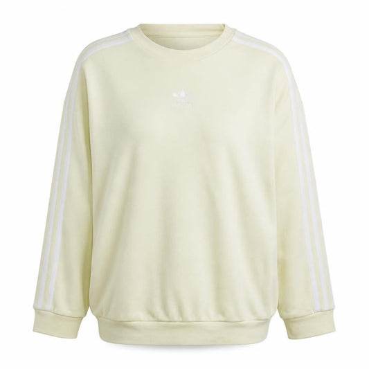 Adidas Women Beige Crew Neck Pullover Sweatshirt UK 12